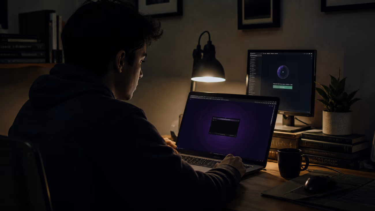 user navigating the dark web directory